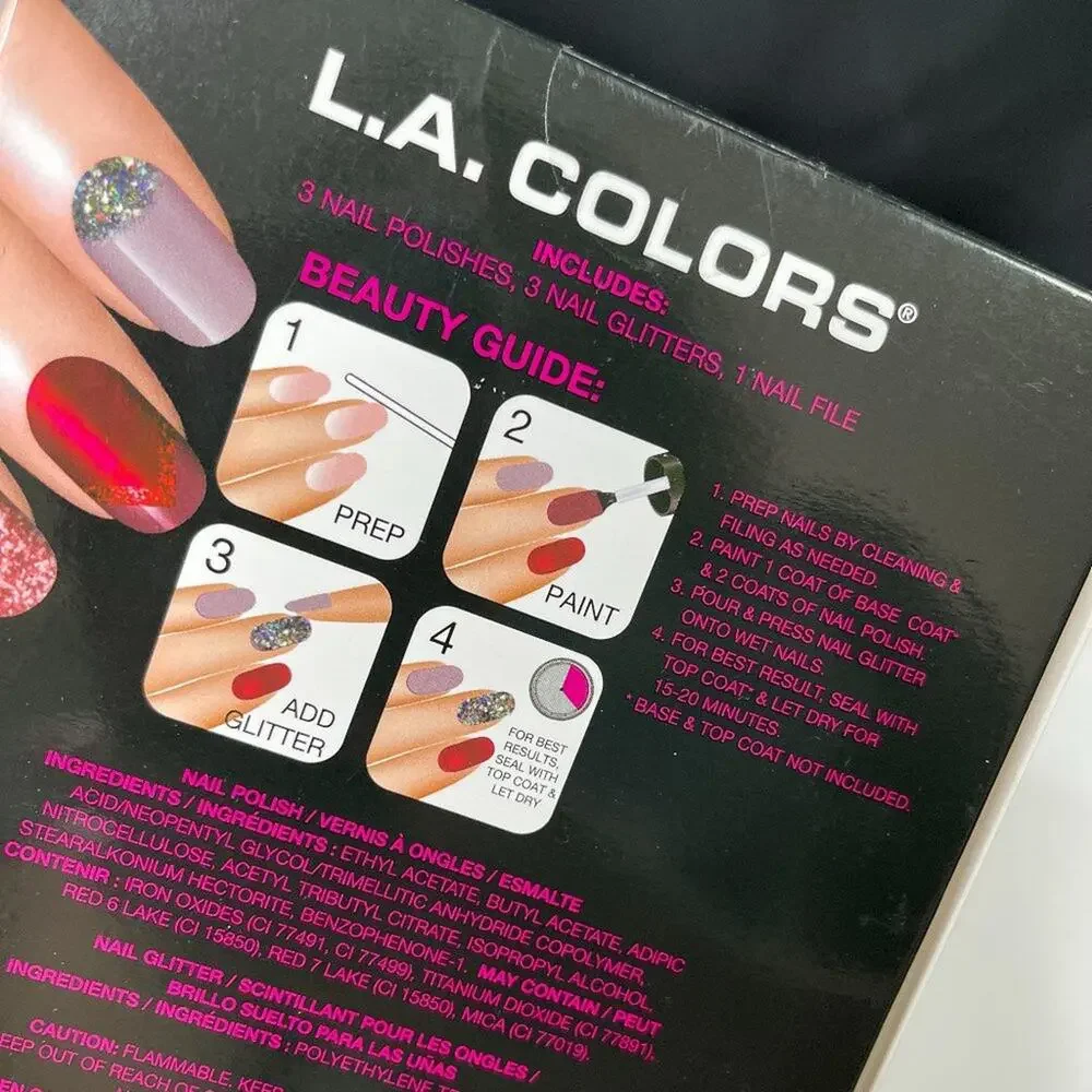 L.A. Colors 7 pieces DIY Nail Design Kit NEW in box LA Colors